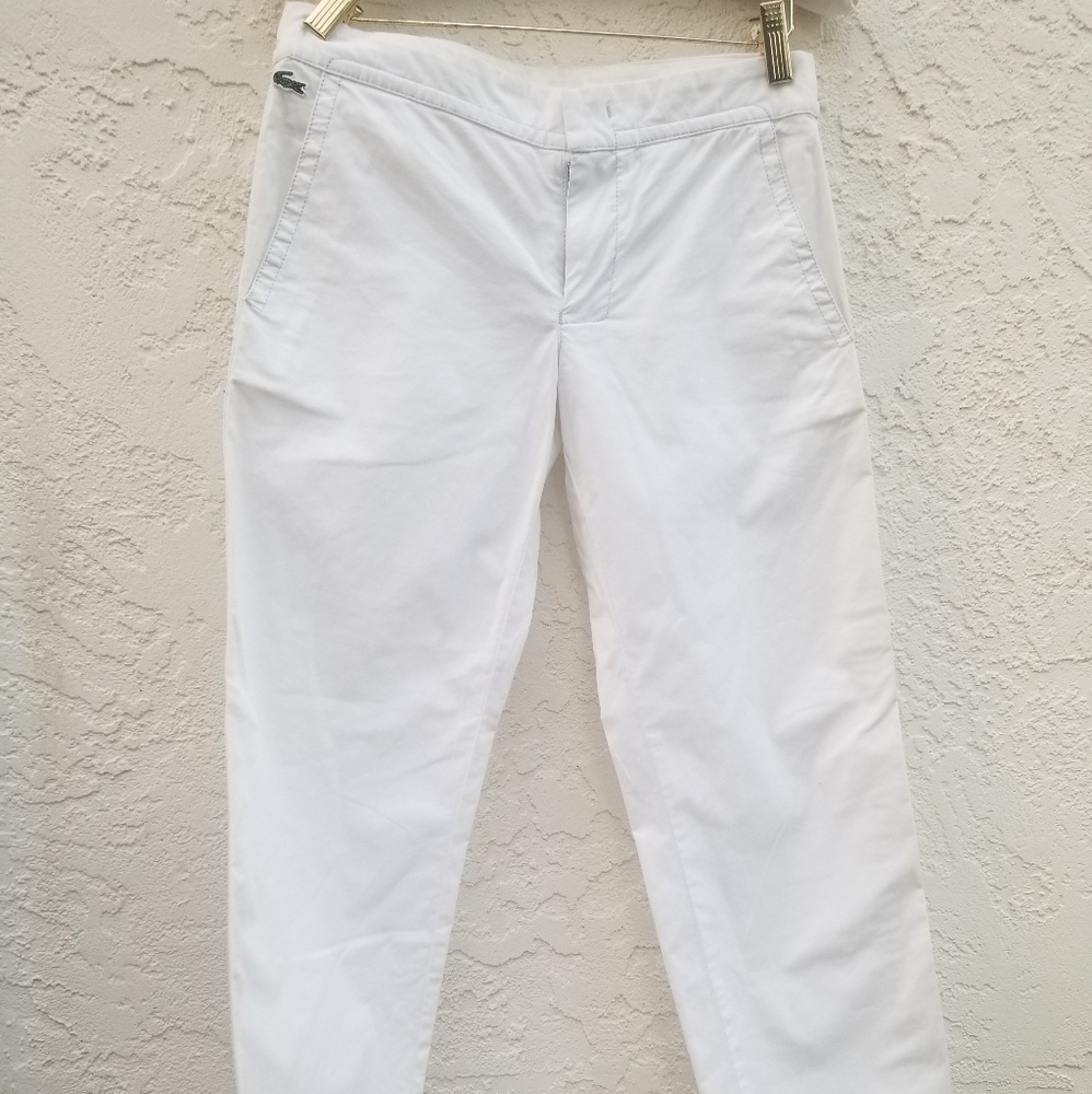 Lacoste Capri white pants